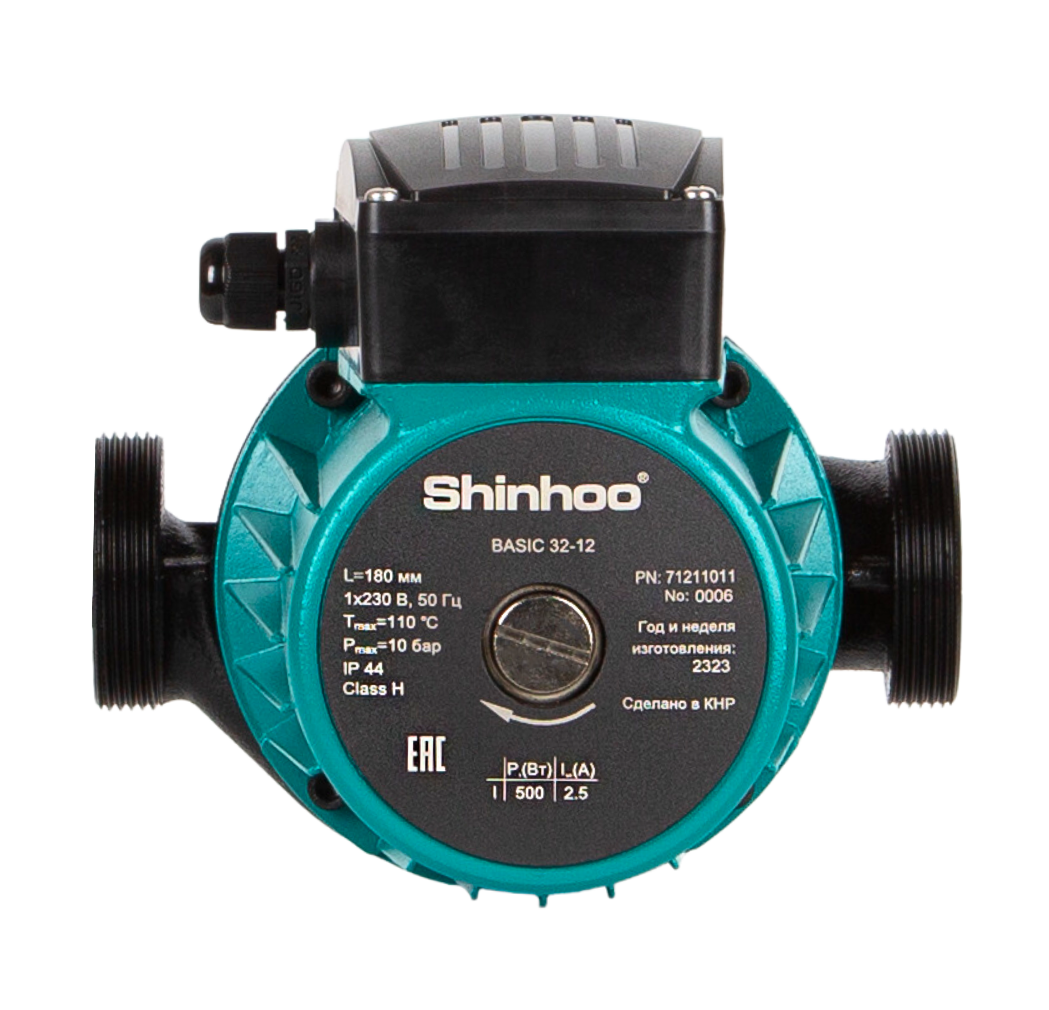 Насос циркуляционный Shinhoo BASIC 25-16 230 PN10 230В заказать со складов по всей России