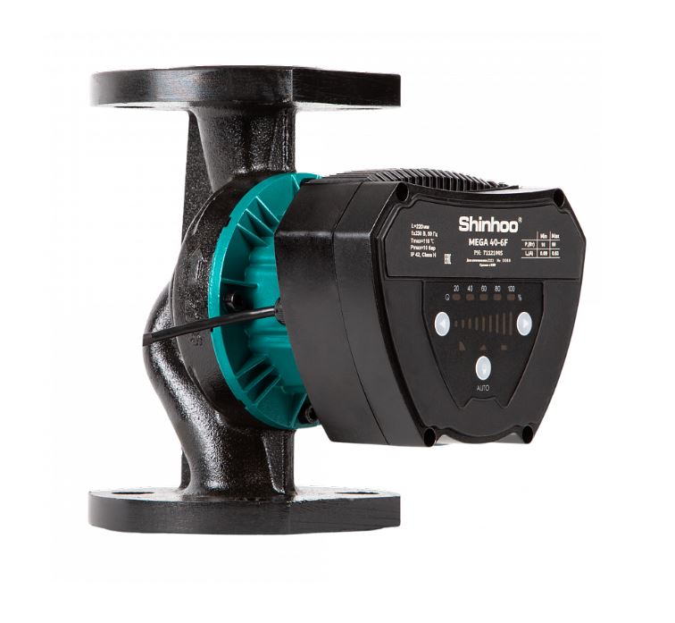 Насос циркуляционный SHINHOO MEGA 40-6F 220В фланцевый