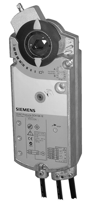 Привод воздушной заслонки Siemens GCA161.1E