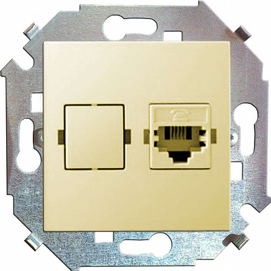 Розетка Simon комп. СП Simon15 RJ45 сл. кость