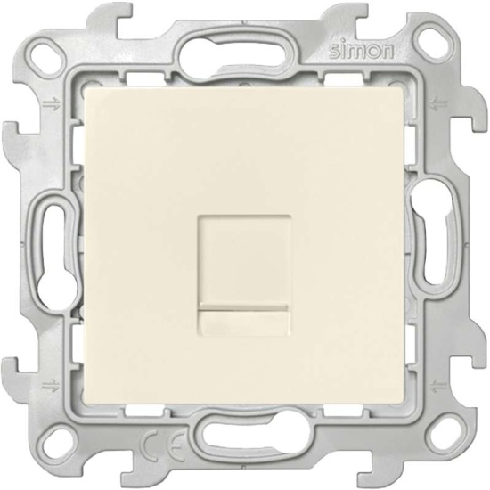 Розетка Simon компьютерная СП Simon24 RJ45 кат.5E UTP IP20 механизм сл. кость