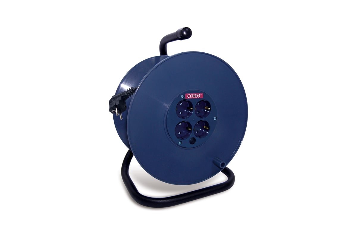 Удлинитель на катушке 4х30м с заземл. 16А IP20 3.7кВт Союз 481S-3603
