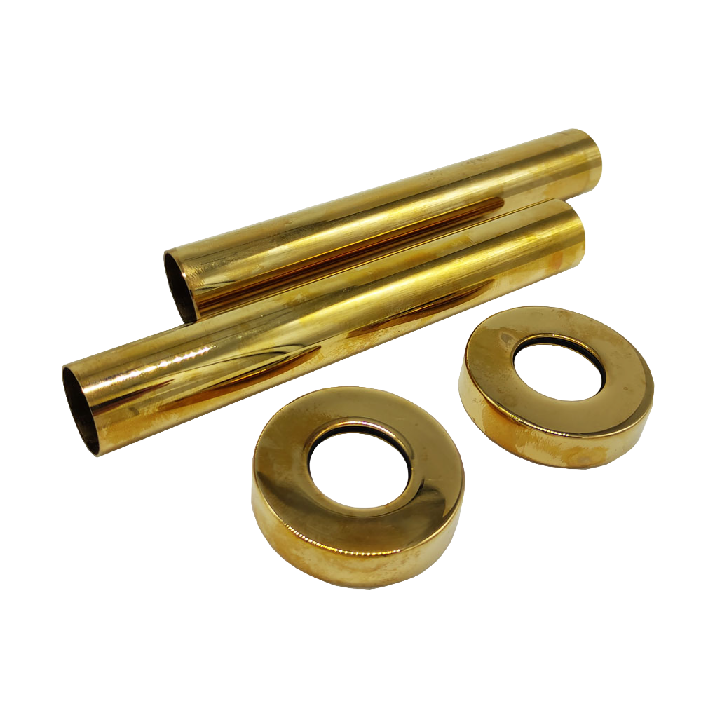 Комплект декоративных трубок SR Rubinetterie 160хD 18-20-1/2" золото