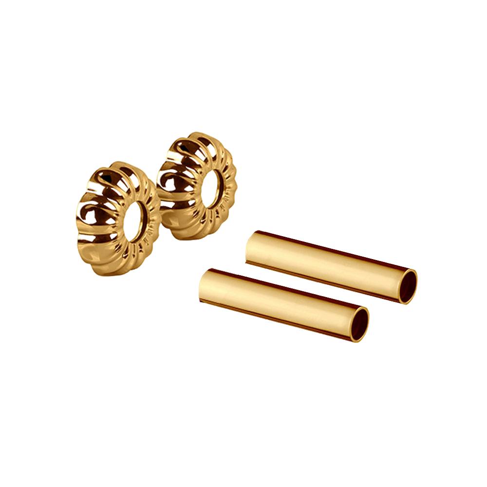 Комплект декоративных трубок SR Rubinetterie ретро 70хD 18-20-1/2" золото