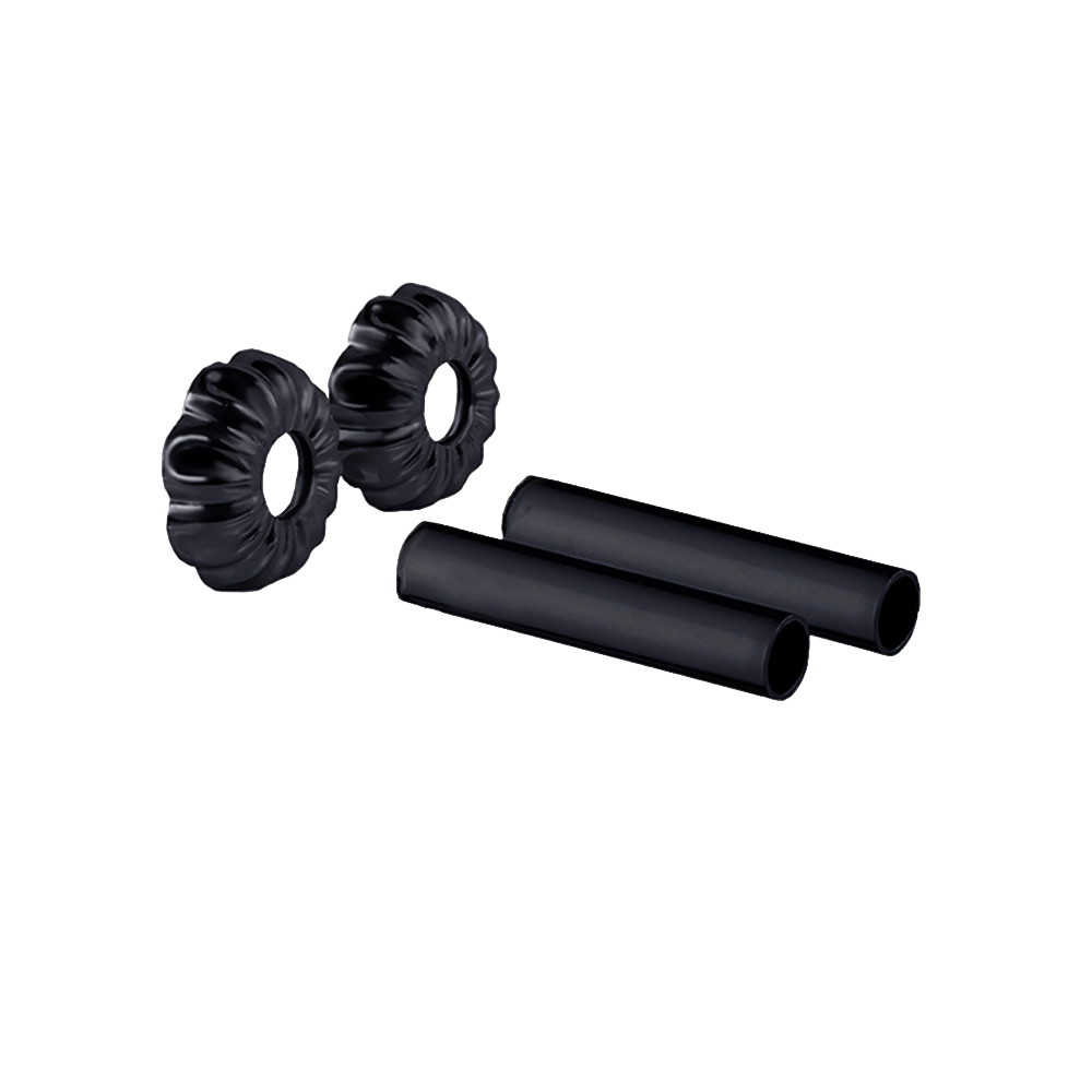 Комплект декоративных трубок SR Rubinetterie ретро 70хD 18-20-1/2" черный матовый