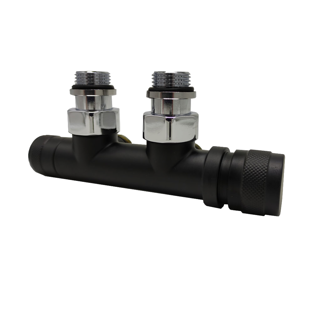 Узел нижнего подключения SR Rubinetterie 1/2"х3/4"Е черный