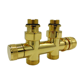 Узел нижнего подключения SR Rubinetterie Tondera прямой 1/2"х3/4"Е золото