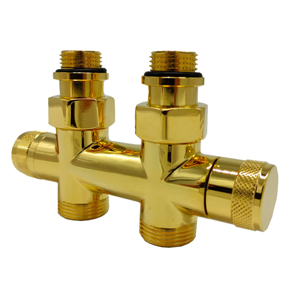 Узел прямой SR Rubinetterie Tondera 1/2”x3/4” Е золото