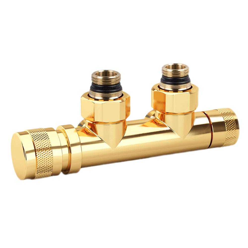 Узел нижнего подключения SR Rubinetterie 1/2"x3/4" золотой