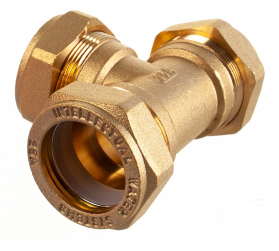 Тройник соединительный латунный Stahlmann 32Х25Х32 EF