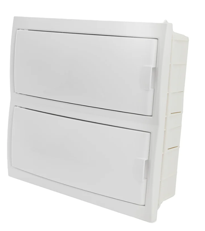 Бокс встраиваемый STEKKER серия Standart EBX50-2/24-20 24 модуля, белый, пластик купить с доставкой по РФ