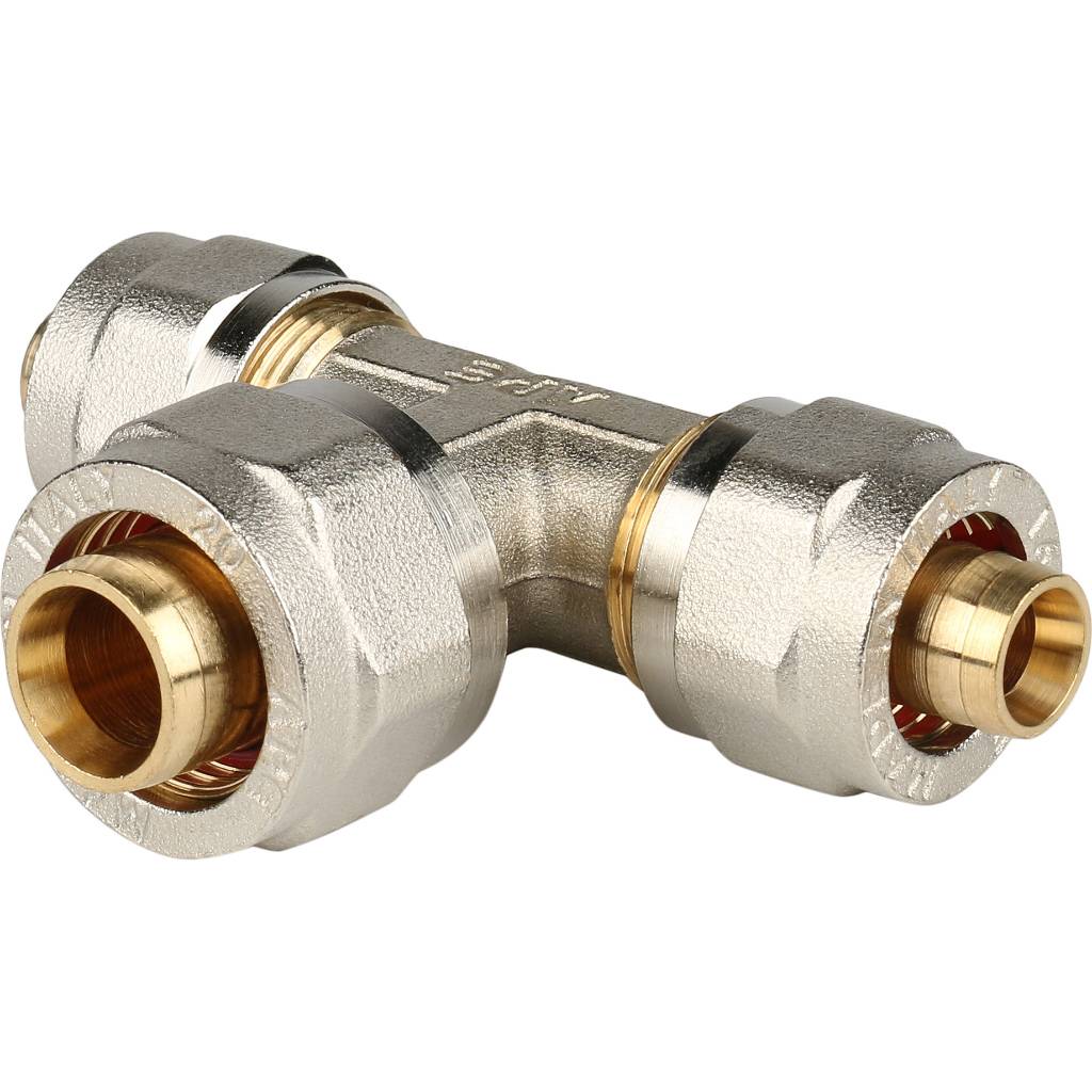 Тройник Stout переходной обжимной тип SFS-0010 Ду20х16х16