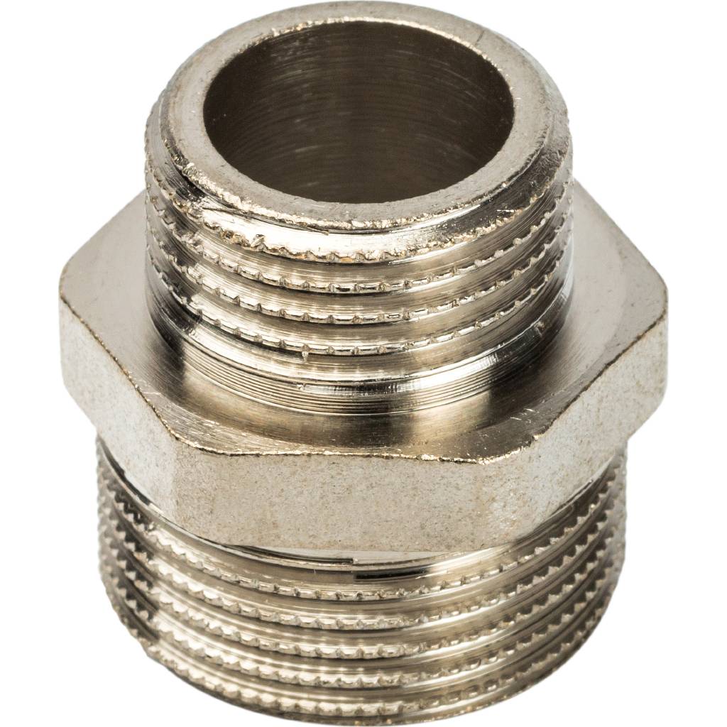 Ниппель НН переходной никелированный 2"х1 1/2"