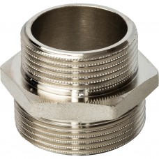 Ниппель Stout НН переходной никелированный 1 1/2"х1 1/4"