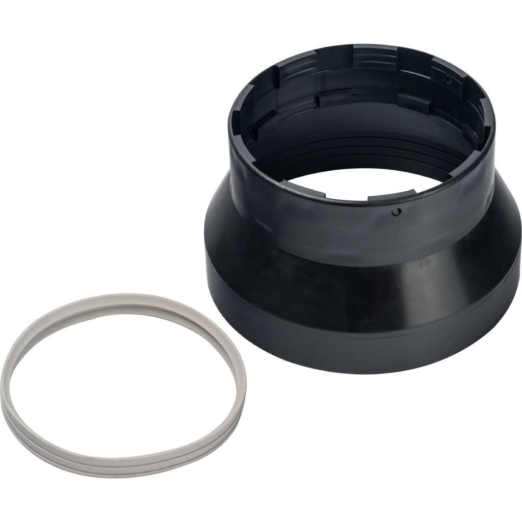 Элемент дымохода Stout адаптер пластиковый DN101/133 д/герметизации терминала при проходе через крышу
