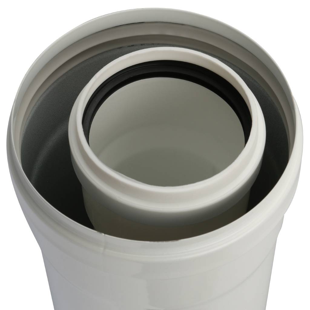 Элемент дымохода конденсационного труба Stout 500 мм D60/100 м/п PP-FE