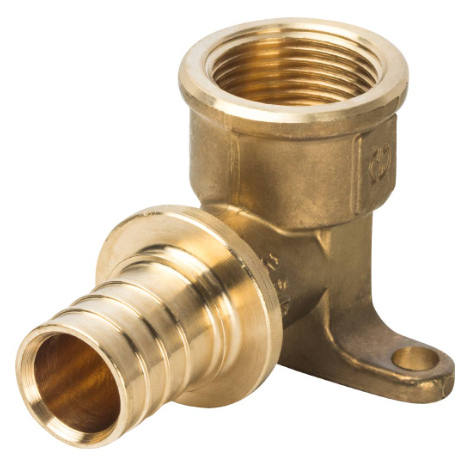 Угольник настенный с креплением 25xRp 3/4", Stout