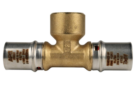 Тройник-пресс с внутренней резьбой, тип SFP-0007, Stout Ду20х1/2х20 заказать со складов по всей России