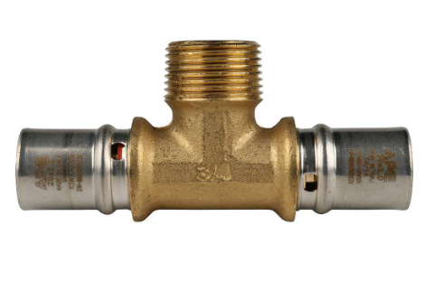 Тройник-пресс с наружной резьбой, тип SFP-0008, Stout Ду20х3/4х20 заказать со складов по всей России