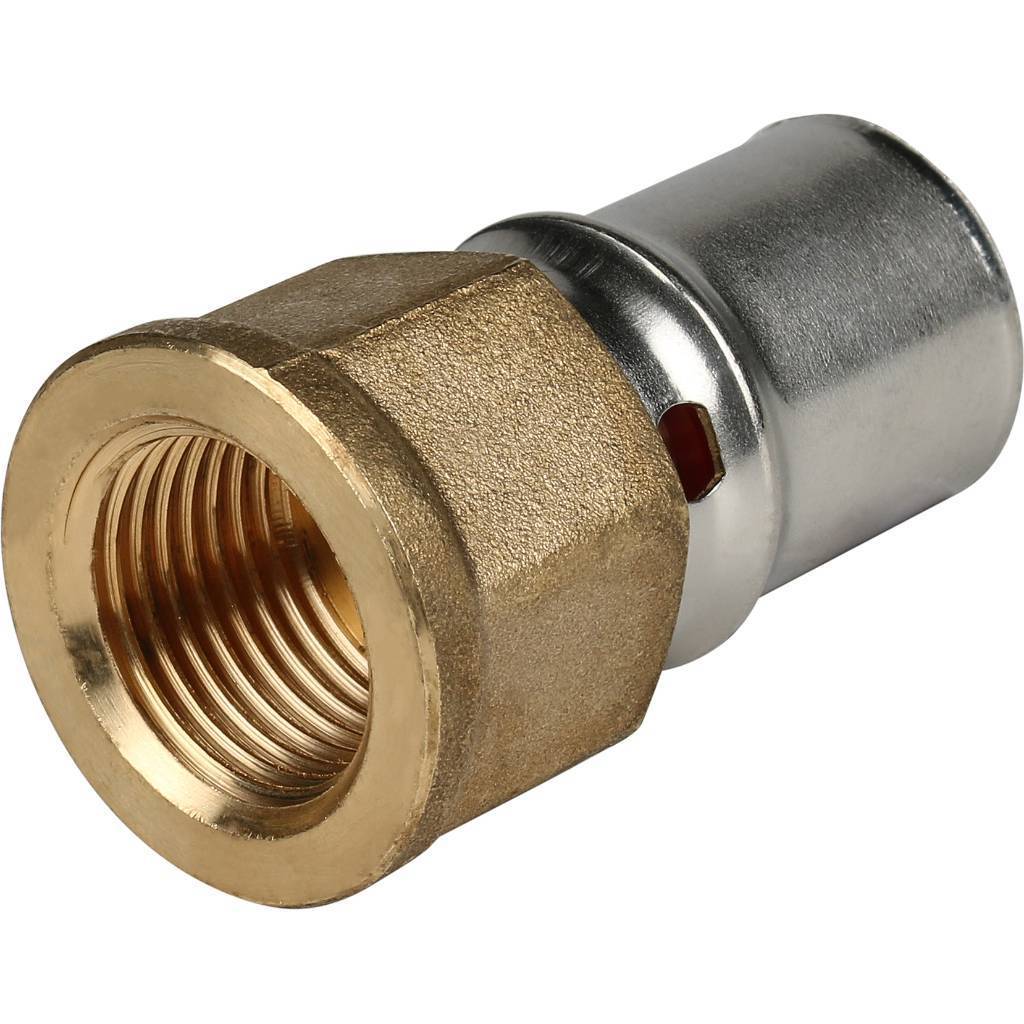 Переходник-пресс с внутренней резьбой Stout  тип SFP-0002 Ду20х1/2"