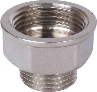 Переходник Stout никелированный под ключ НР/ВР 1/2х3/8"