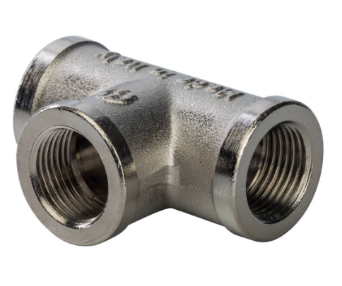 Тройник ВВ никелированный 3/8", Stout
