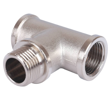 Тройник ВНВ никелированный 1/2"x1/2"x1/2", Stout