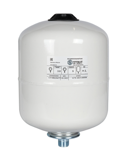 STOUT Stw-0015-000008 расширительный бак, для гвс 8 л. вертикальный (цвет белый) RG00923CILS5OM
