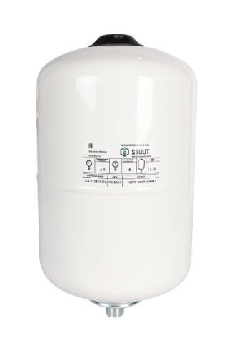 STOUT Stw-0015-000012 расширительный бак, для гвс 12 л. вертикальный (цвет белый) RG00923CILSC8N