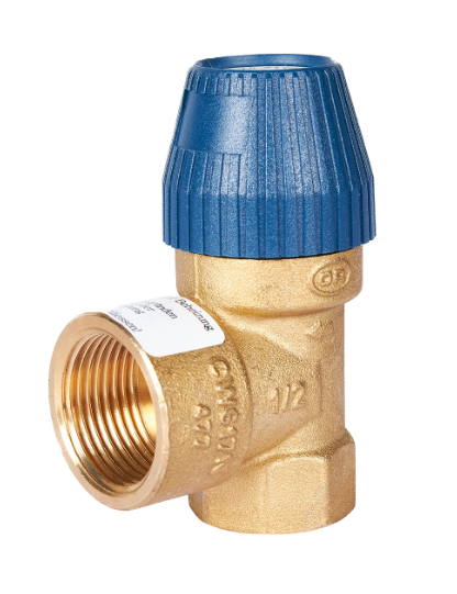 Клапан предохранительный для систем водоснабжения STOUT 10 бар 1/2"x3/4" (477.199), Stout