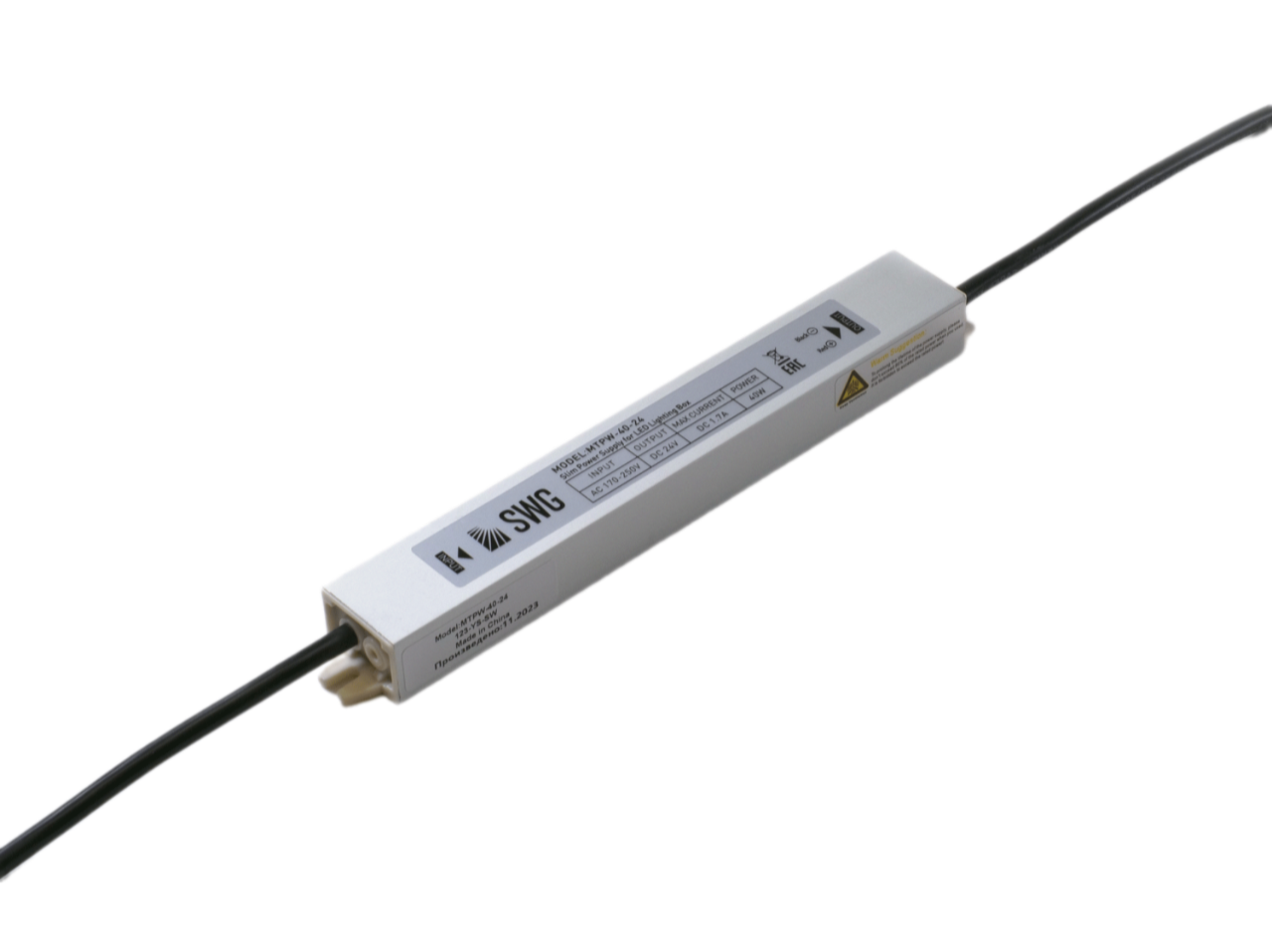 Блок питания SWG 24V 40W IP67 1,66A MTPW-40-24 005630