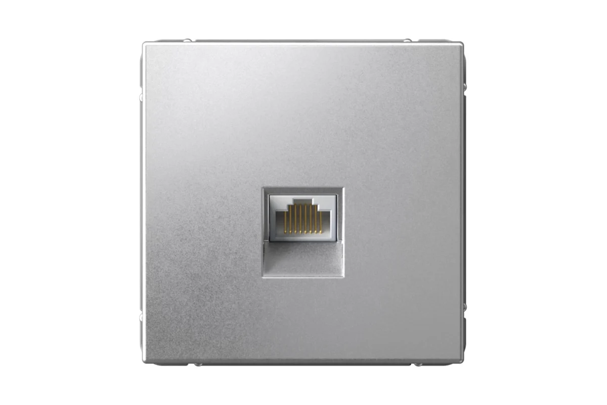 Розетка Systeme Electric ArtGallery компьютерная RJ45, кат. 5е, механизм, алюминий