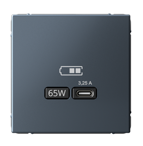 Розетка Systeme Electric ARTGALLERY USB тип-С 65Вт высокоскоростного заряда QC, PD, механизм, грифель