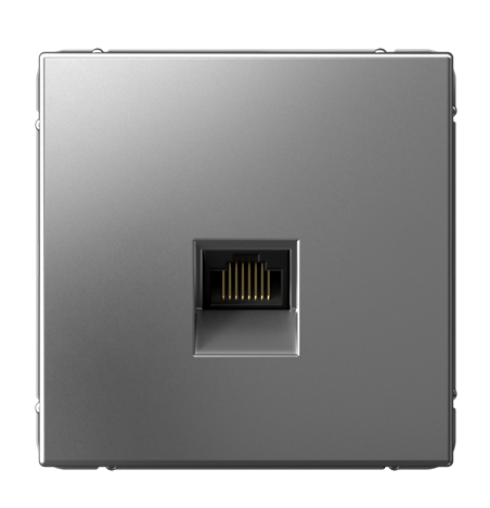 Розетка компьютерная Systeme Electric ARTGALLERY RJ45, кат. 6A, механизм, сталь
