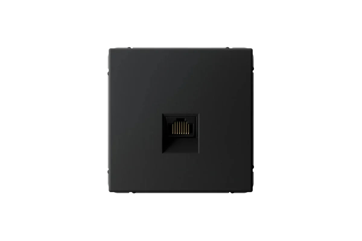Розетка Systeme Electric ArtGallery компьютерная RJ45, кат. 5е, механизм, карбон