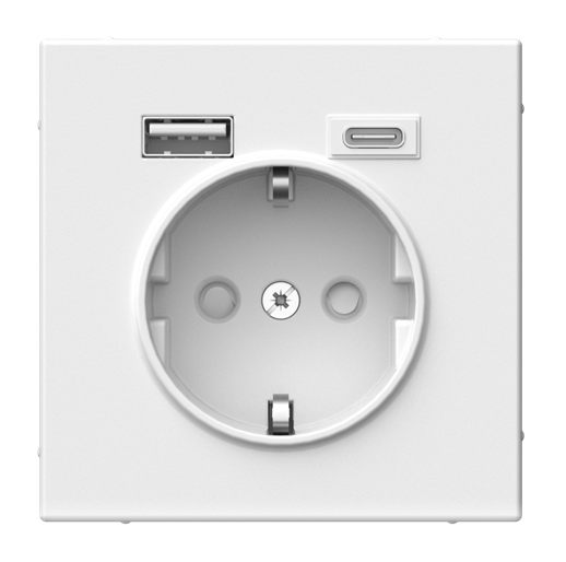 Розетка Systeme Electric ARTGALLERY 16А с 2 USB A+C, 5В/2,4А/3,0А, 2х5В/1,5А, механизм, лотос