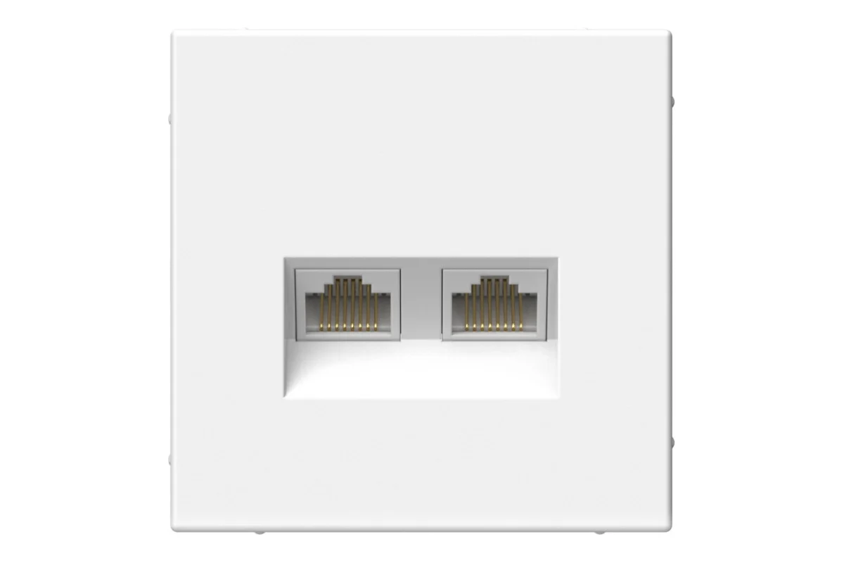 Розетка Systeme Electric ArtGallery компьютерная двойная RJ45+RJ45, кат. 6А, механизм, лотос