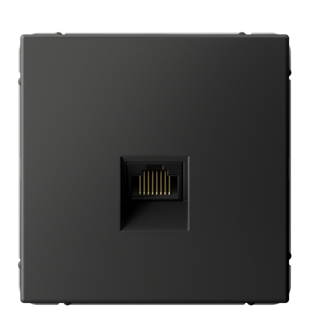 Розетка компьютерная Systeme Electric ARTGALLERY RJ45, кат. 6A, механизм, базальт