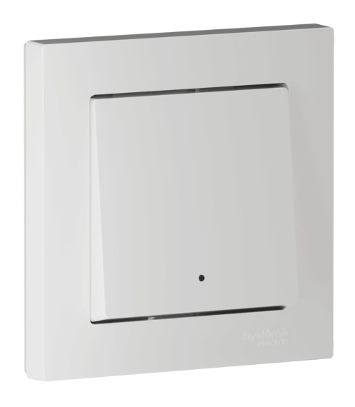 1-кл. выключатель с подсв Systeme Electric ATLASDESIGN SMART., Zigbee, сх.1, L+N, 10А, мех., белый