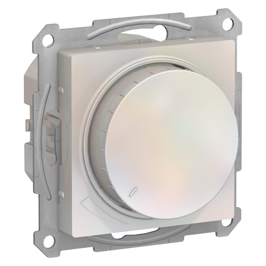 Светорегулятор (диммер) повор-нажим Systeme Electric ATLASDESIGN, LED, RC, 400Вт, мех., жемчуг