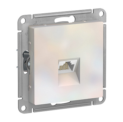Розетка Systeme Electric ATLASDESIGN компьютерная RJ45 механизм жемчуг