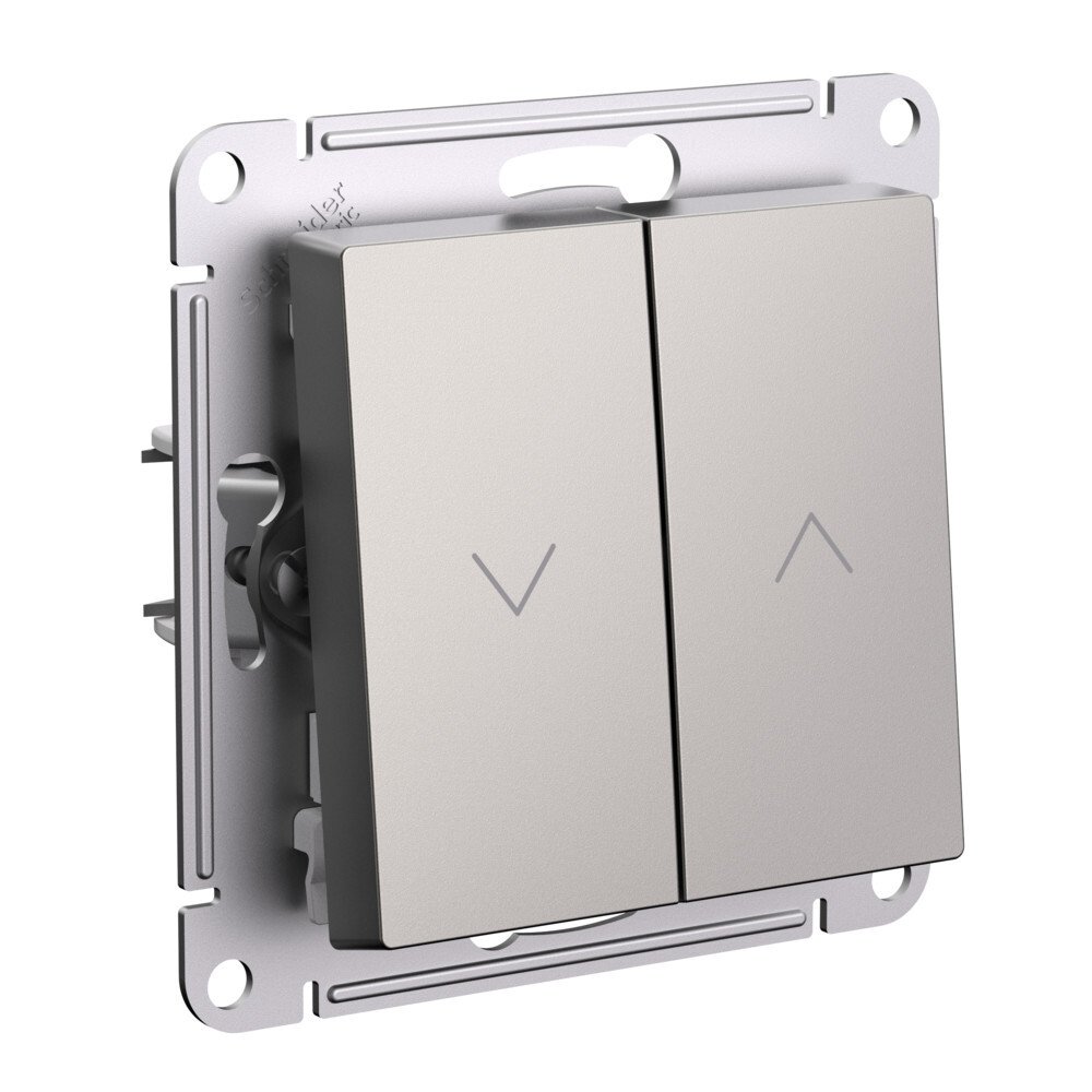 Выключатель Systeme Electric AtlasDesign Шампань 2-клавишный жалюзи 10А механизм