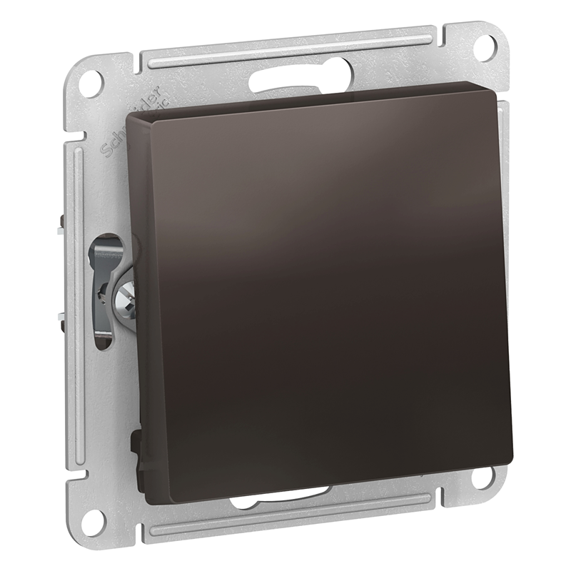 Переключатель Systeme Electric проходной 1-кл. СП AtlasDesign 10А IP20 (сх. 6) 10AX механизм мокко SE ATN000661