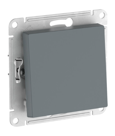 1-клавишный выключатель Systeme Electric ATLASDESIGN, сх.1, 10АХ, быстрозажимные клеммы, грифель