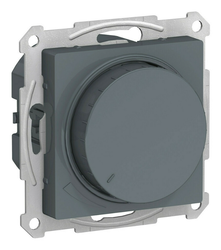 Светорегулятор (диммер) повор-нажим Systeme Electric ATLASDESIGN, LED, RC, 400Вт, мех., грифель