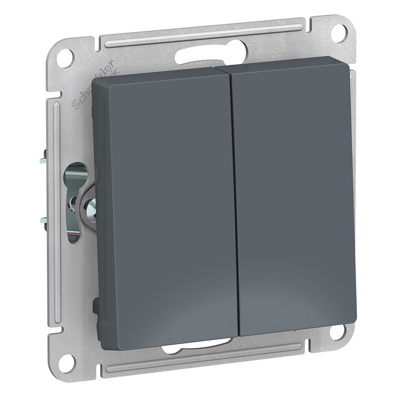 Выключатель Systeme Electric 2-кл. СП AtlasDesign 10А IP20 (сх. 5) 10AX механизм грифель SE ATN000751