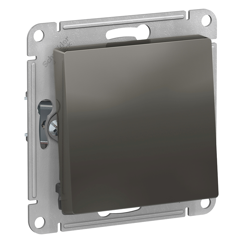 Переключатель Systeme Electric проходной 1-кл. СП AtlasDesign 10А IP20 (сх. 6) 10AX механизм сталь SE ATN000961 купить с доставкой по РФ