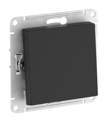 1-клавишный ПЕРЕКЛЮЧАТЕЛЬ Systeme Electric ATLASDESIGN, сх.6, 10АХ, быстрозажимные клеммы, КАРБОН