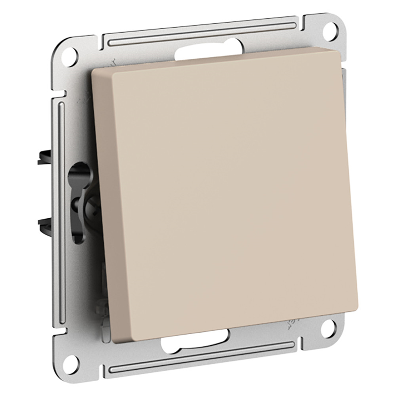 Выключатель Systeme Electric AtlasDesign Песочный 1-клавишный, сх.6, 10АХ, механизм купить с доставкой по РФ