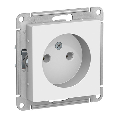 Розетка Systeme Electric ATLASDESIGN без заземления без шторок, 16А, механизм, лотос